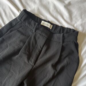 Abercrombie Sloane Tailored Trouser | Wide Leg, Black, 00 / 24